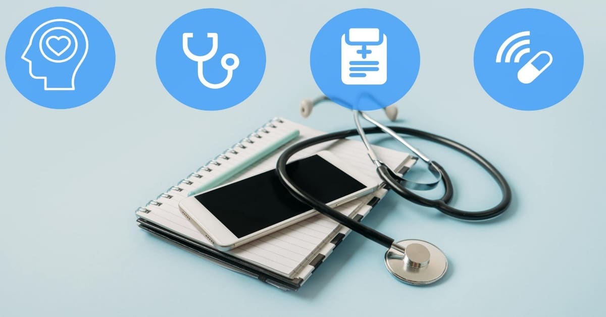 telehealth software development illustration