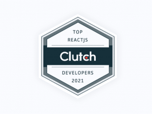 top react js clutch developers badge